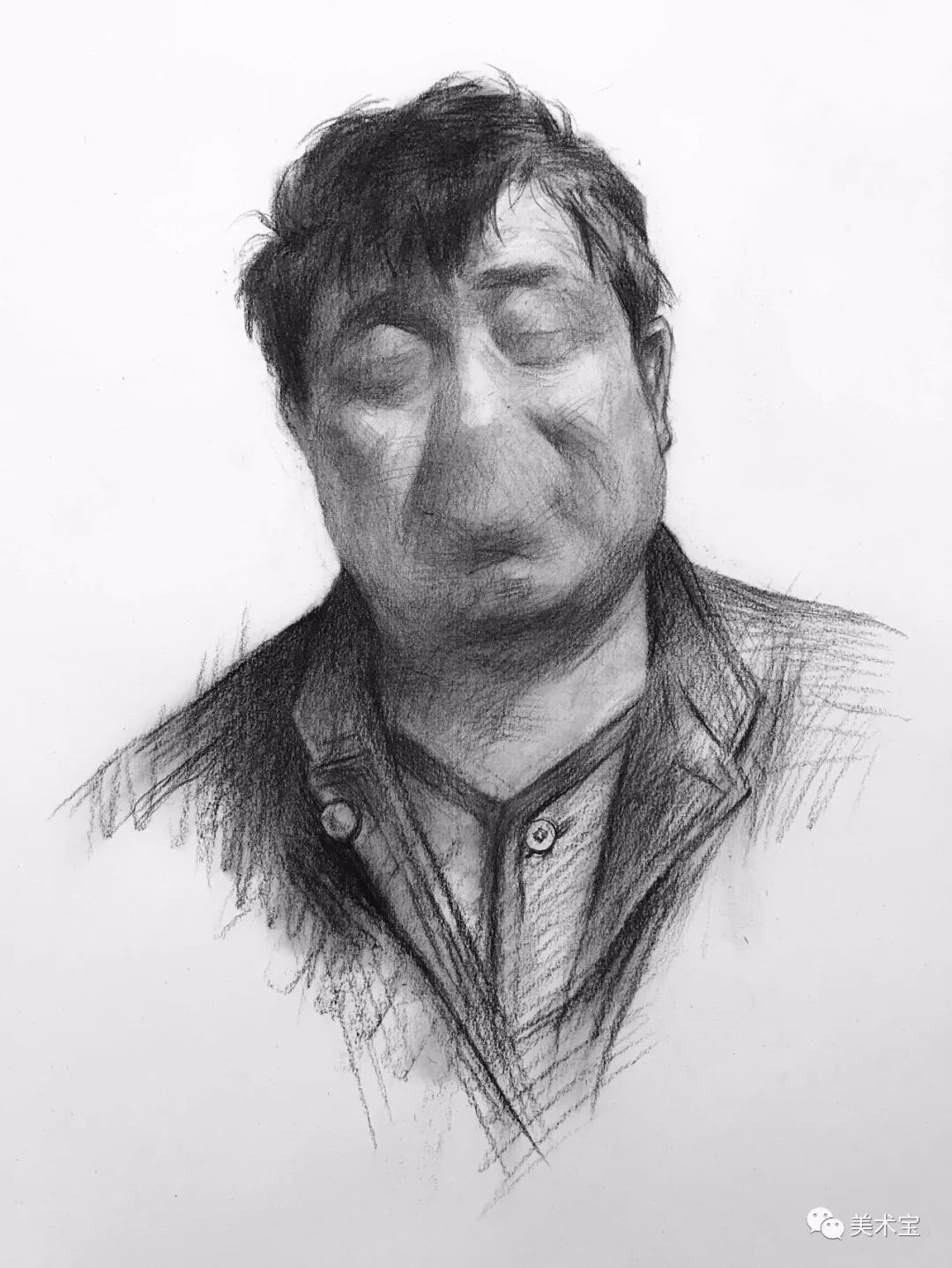 美术宝超级名师张洪他的素描生机勃勃好透气为啥我总画的黑脏黑脏的