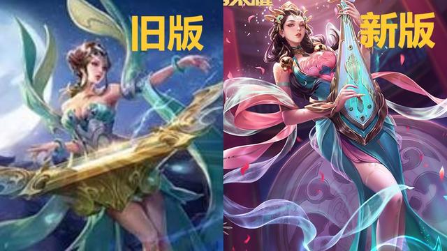 原创王者荣耀四大美女历代原画有哪些不同布料是越来越多了
