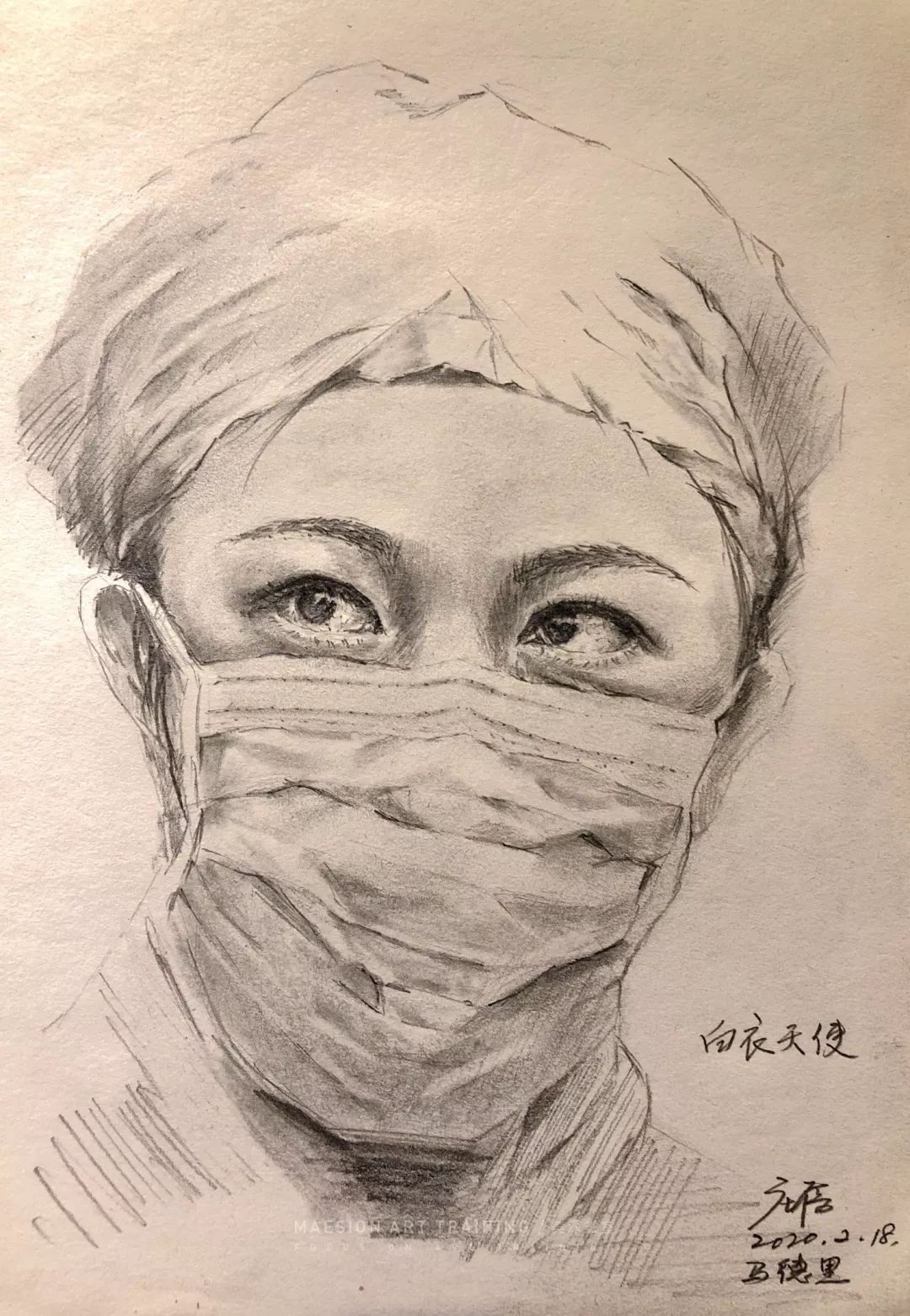 素描@庄蓓(南山分部)△速写@许嘉琳(高二/罗湖分部)△素描@艾丹丹