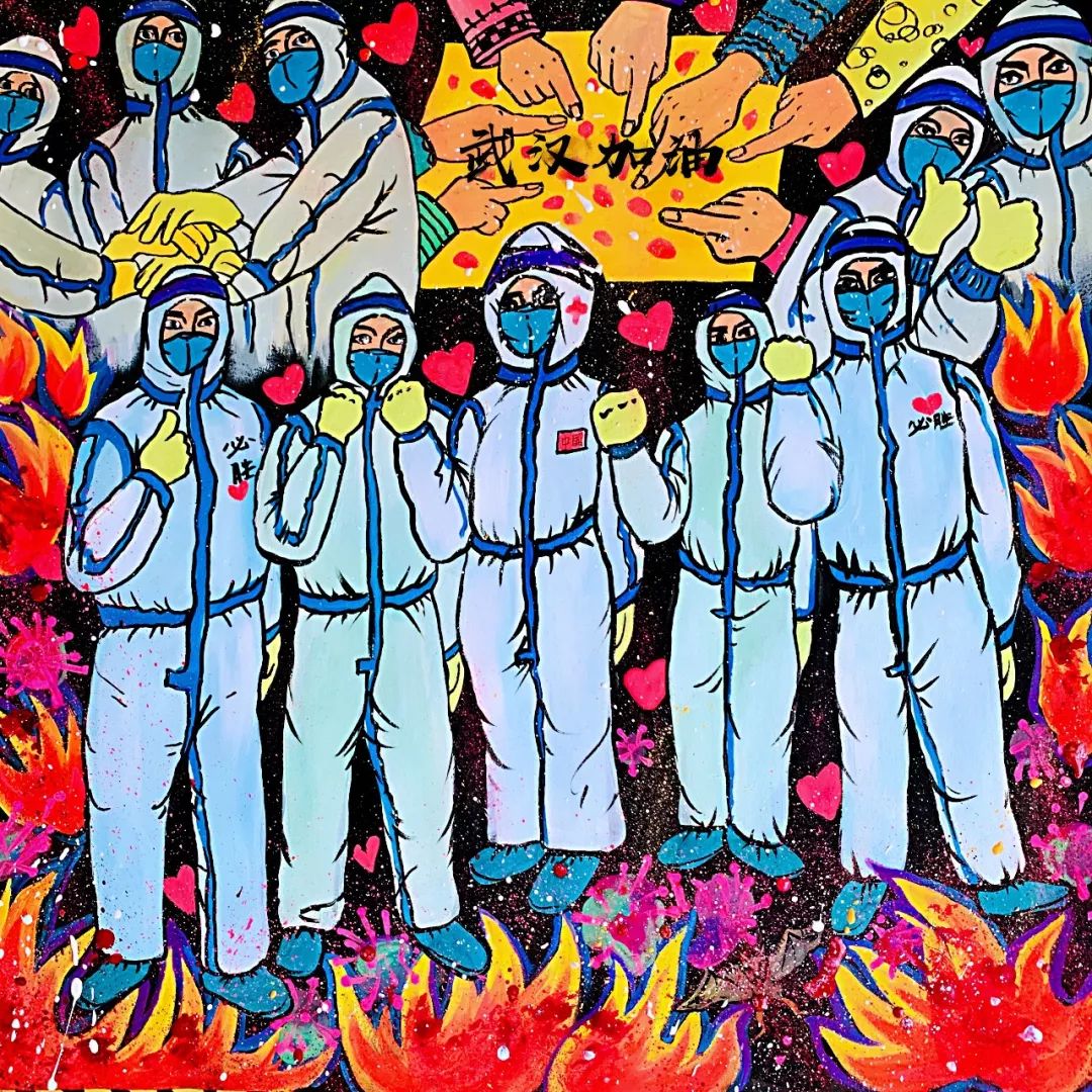 潘应林,余辉,刘勇湘东皮影戏《严防死守防疫情》编剧:丁武 丁永发导演