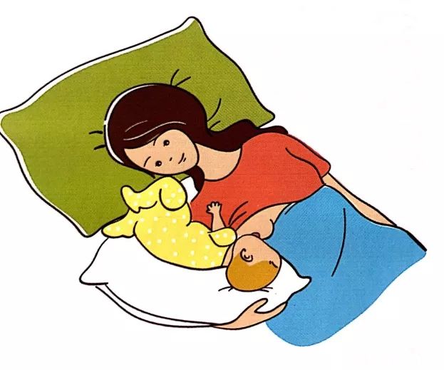 可能需要在分娩前提前模拟一下这个哺乳姿势.3.