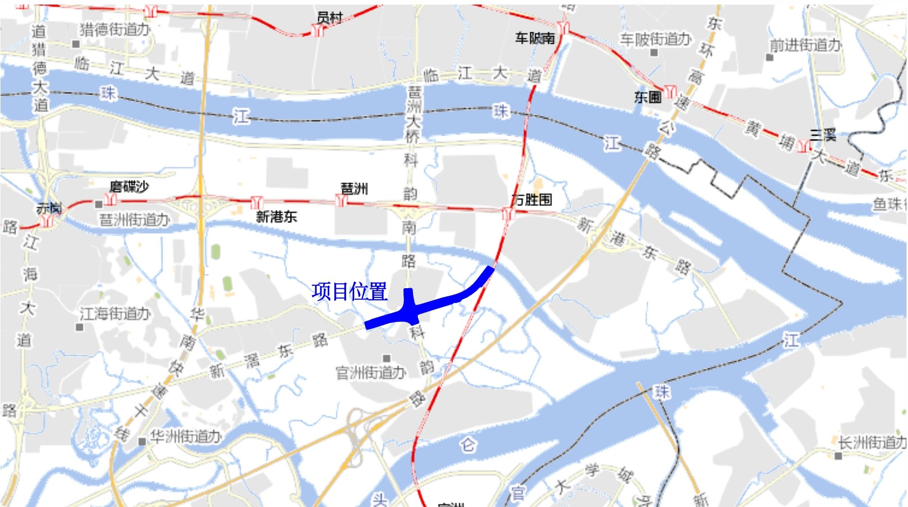 车陂路新滘东路隧道二期规划公示广州再添一过江隧道
