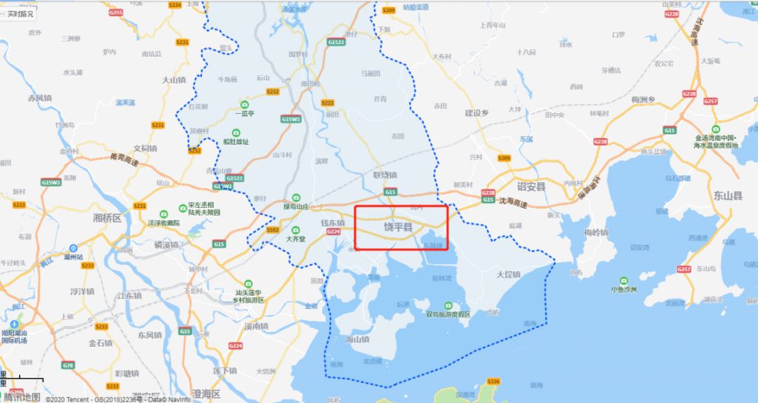 饶平县地图高清版大图图片