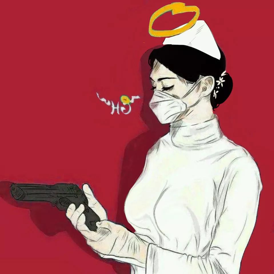 口罩头像春天来了一切都会好的