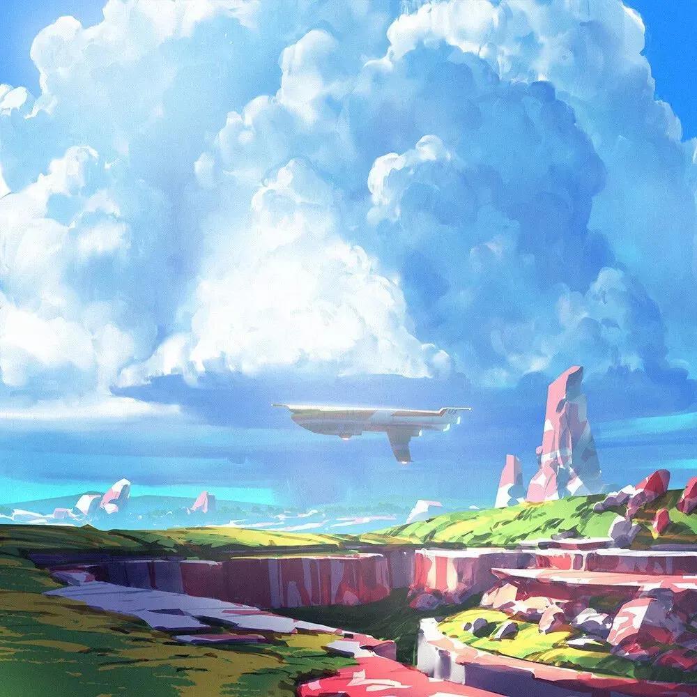 俄罗斯概念艺术家antonfadeev用魔法画出了仙境