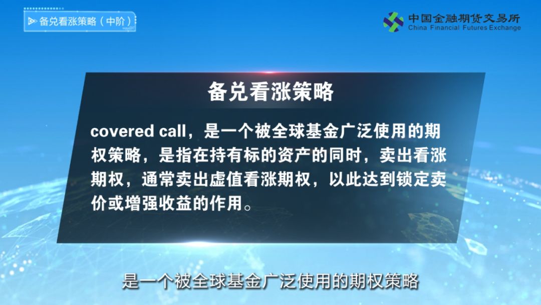 【中金所期權講堂】中級系列——什麼是備兌看漲策略?