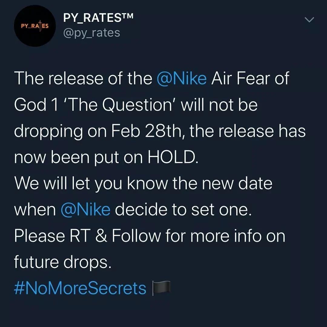 fearofgodxnike迎来全线涨价双方疑似合作关系彻底破裂