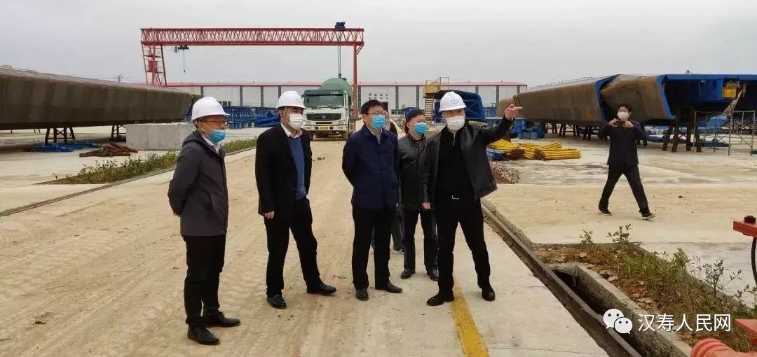 县长车世忠一行到常益长高铁调研复工情况_汉寿县