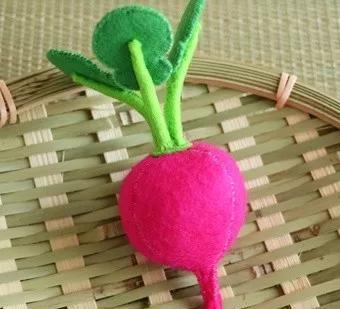 不织布手工蔬菜园再也不怕孩子没玩具了水果切切乐也能做