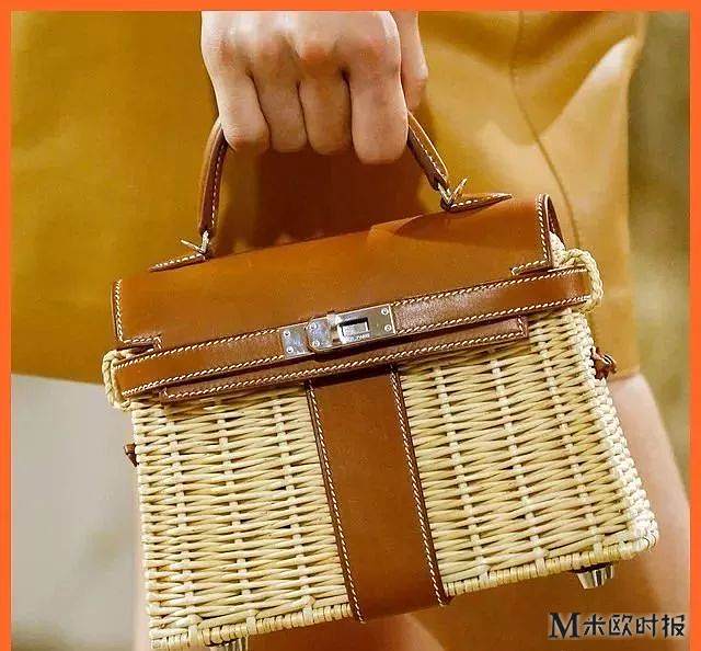 爱马仕的kelly picnic编织包,领着它去踏青保你吸睛无数!