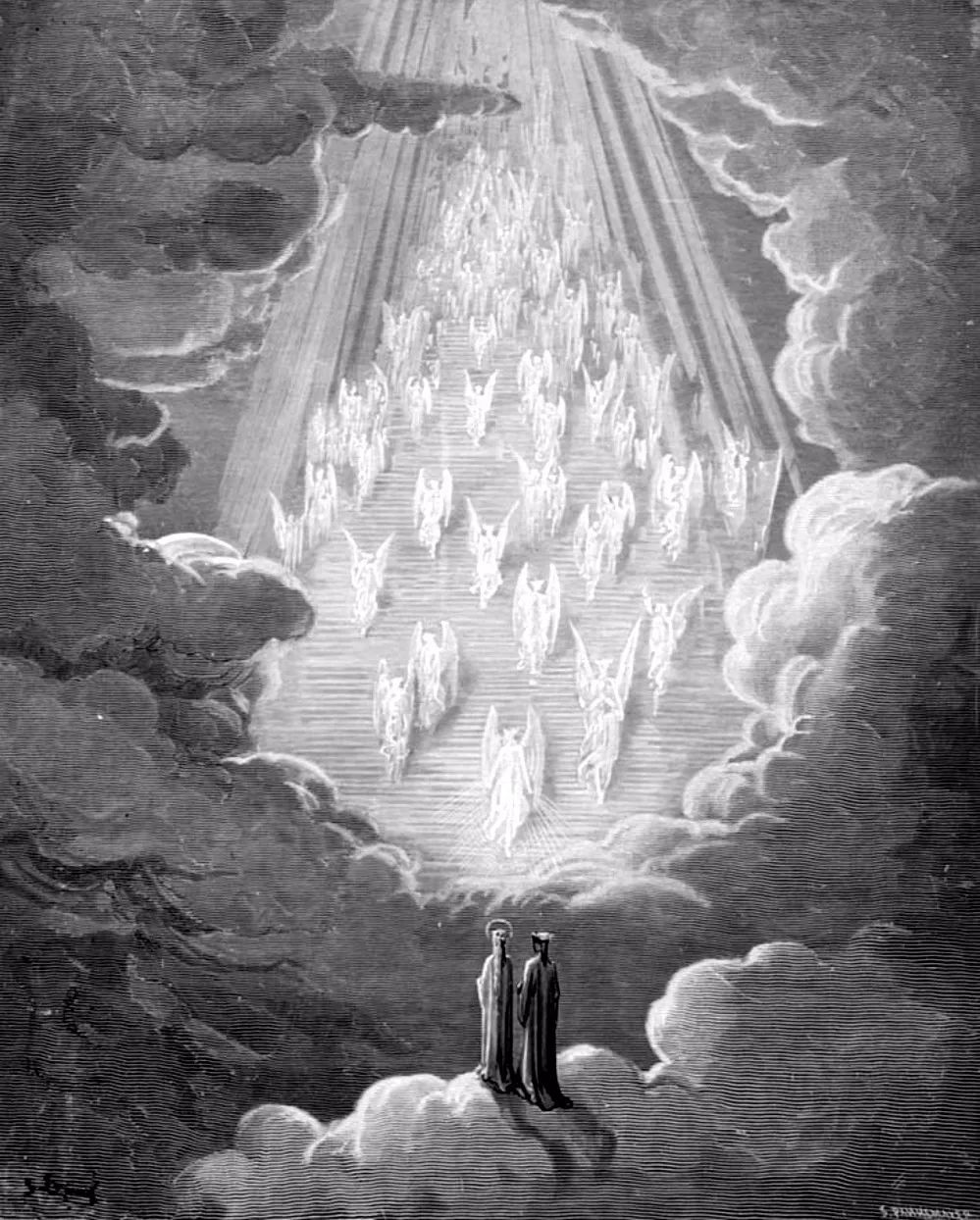 但丁《神曲》创作的插画完美还原了作品的意图,以下来自"天堂篇"