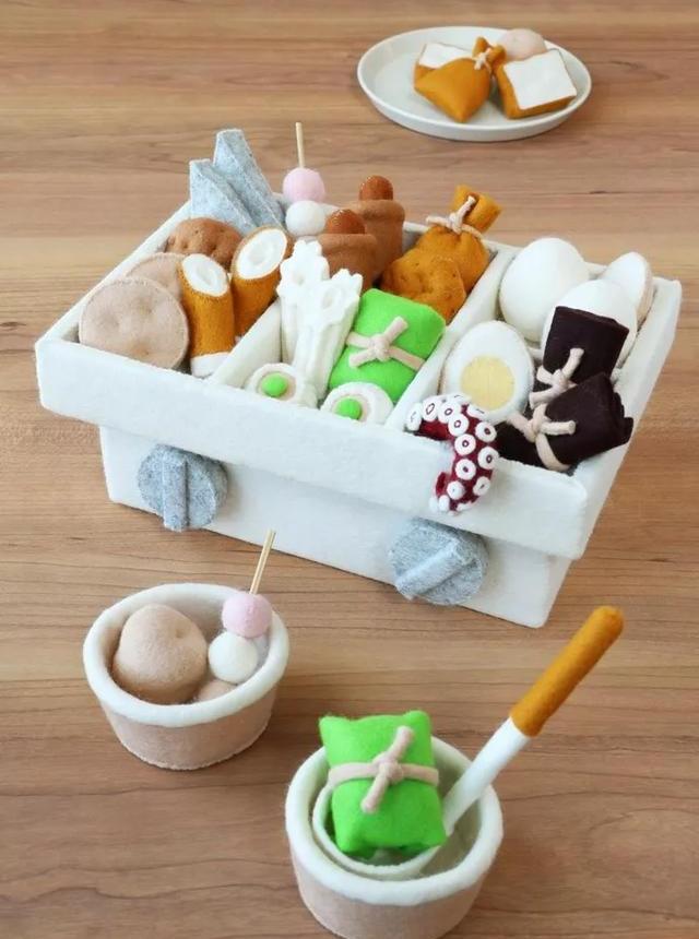 不织布做厨房美食玩具全是孩子爱吃的布艺手工附教程