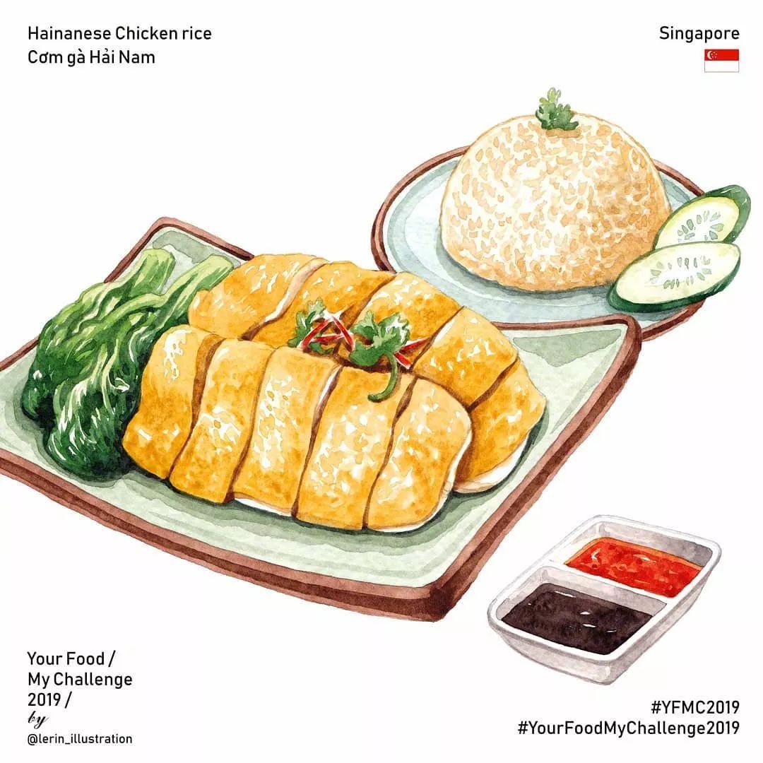 插画手绘版特色美食插画很正宗