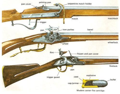 火绳枪解剖图图片