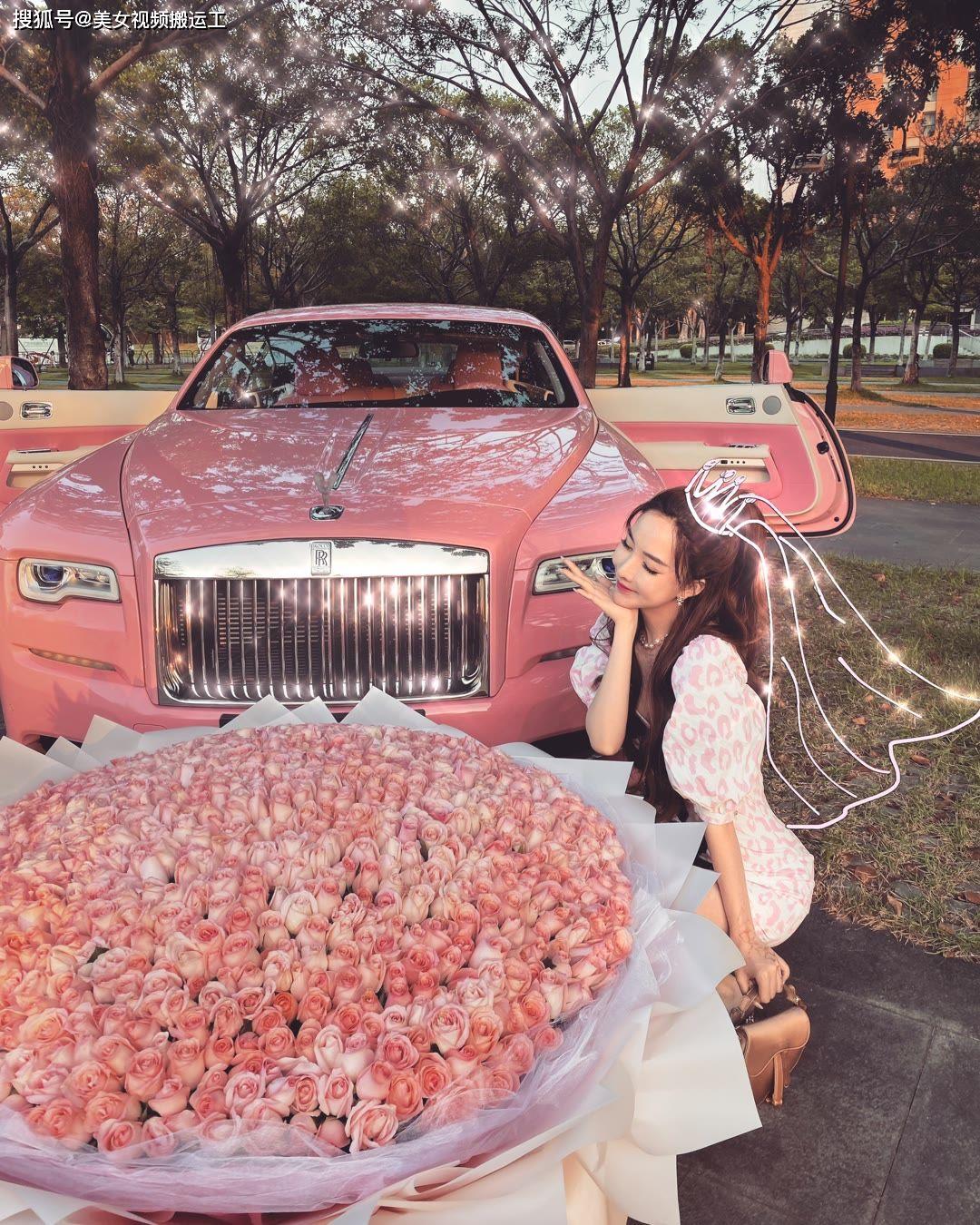 豪车配美女 网友:车豪人更美