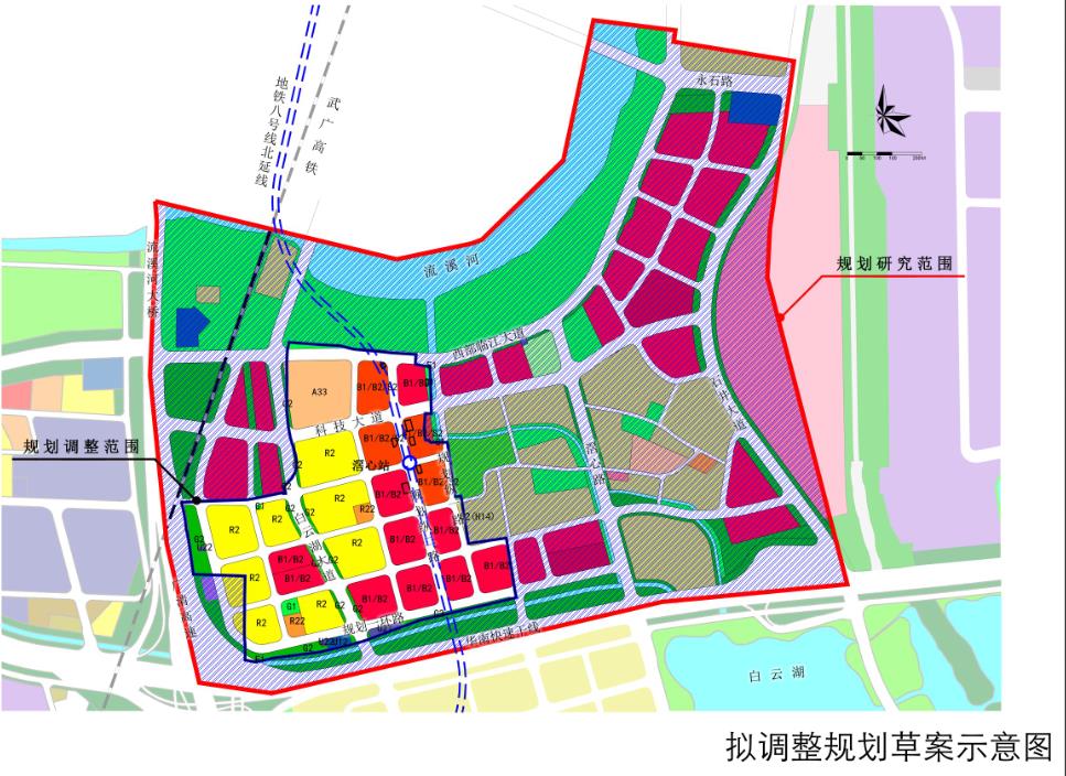 白雲湖數字科技城控規調整,物流園區變身商住用地