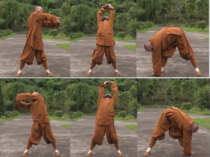 动功第五节:犀牛望月第五节"犀牛望月"还是为了平均前四个动作所提升