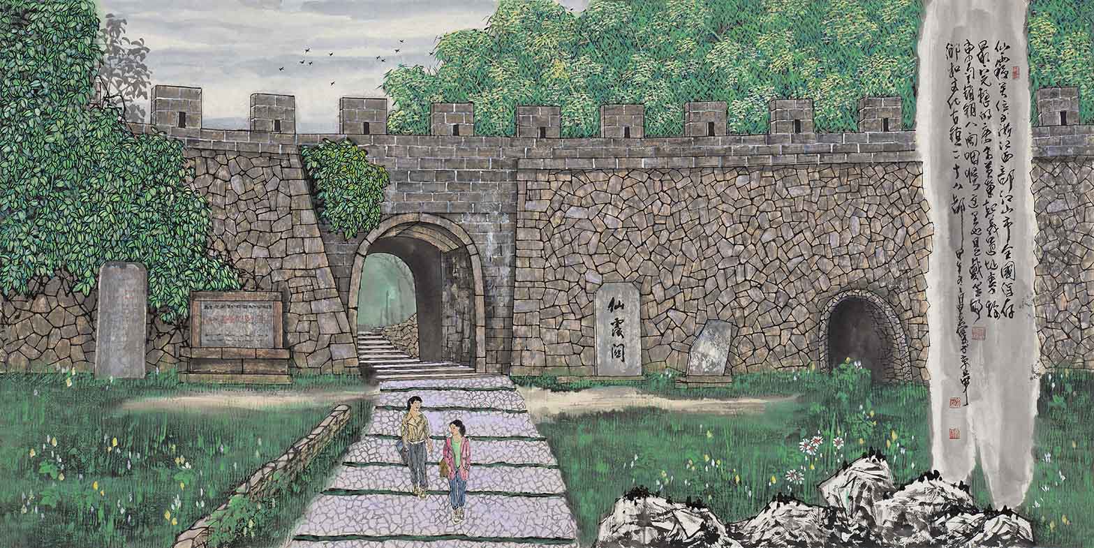 吴泉棠工笔重彩作品赏析