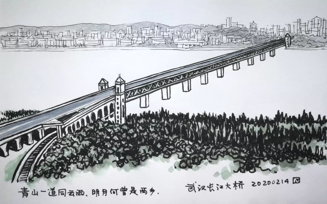 在武汉长江大桥走一走体验"一桥飞架南北,天堑变通途"的雄伟!