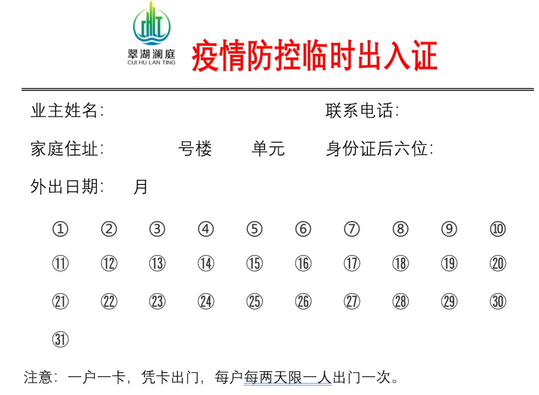 证的模板,就像下图所示:今天老祝就和大家一起来学习批量制作小区出门