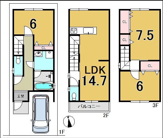 西院车站旁新建自带车库一户建售价219万人民币