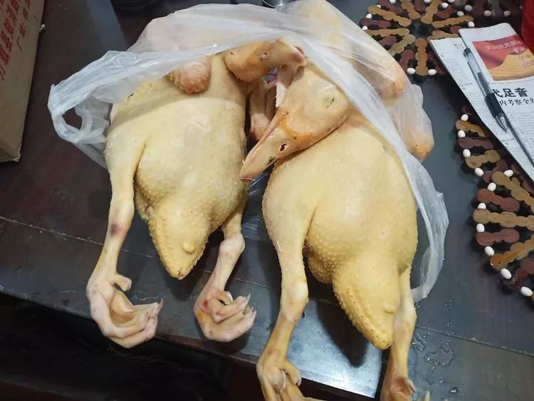 鸡鸭杀好等待配送