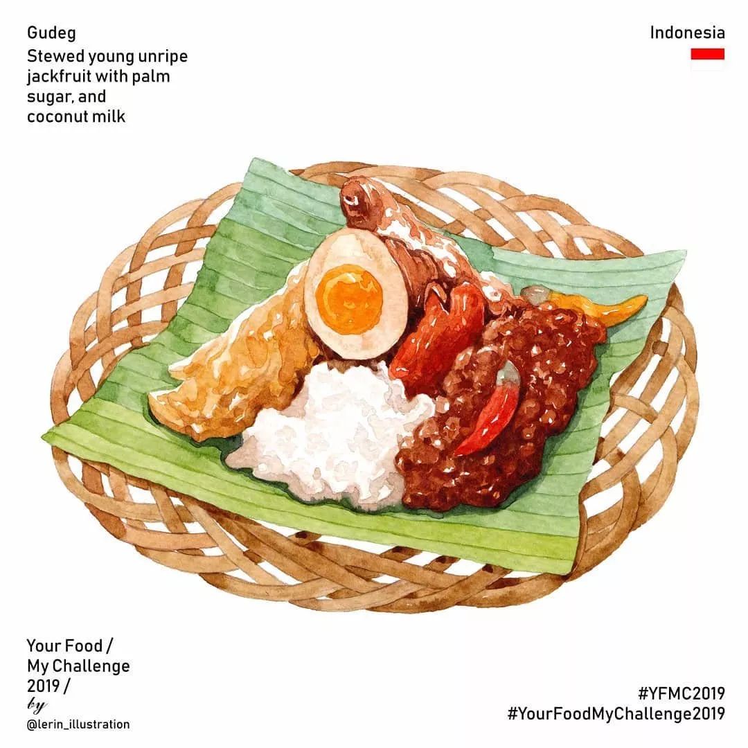 插画手绘版特色美食插画很正宗