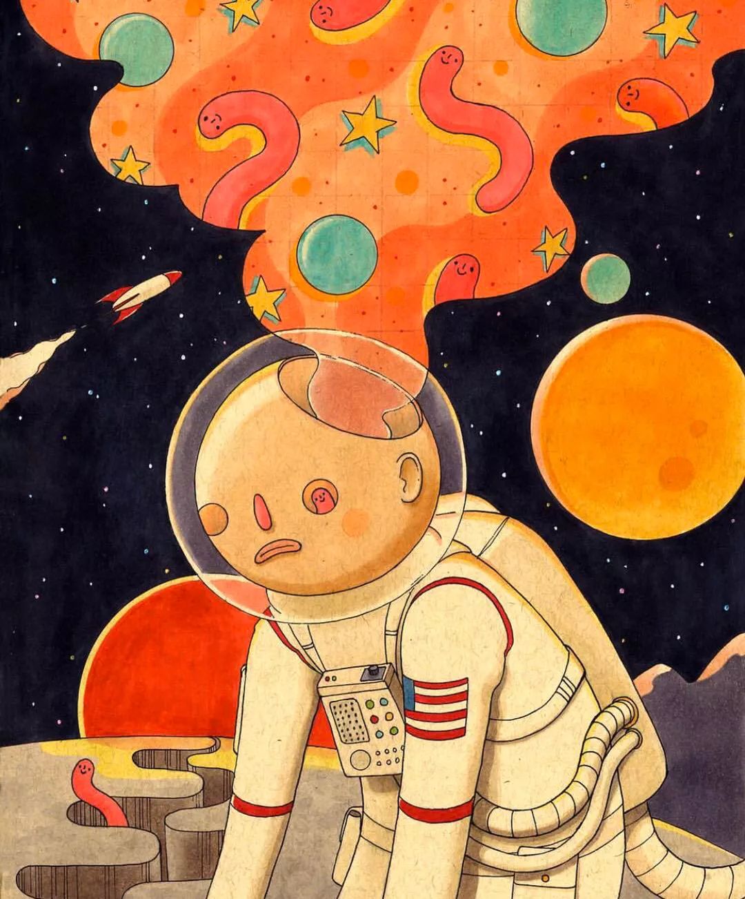 这位工业设计妹纸的插画技居然这么赞