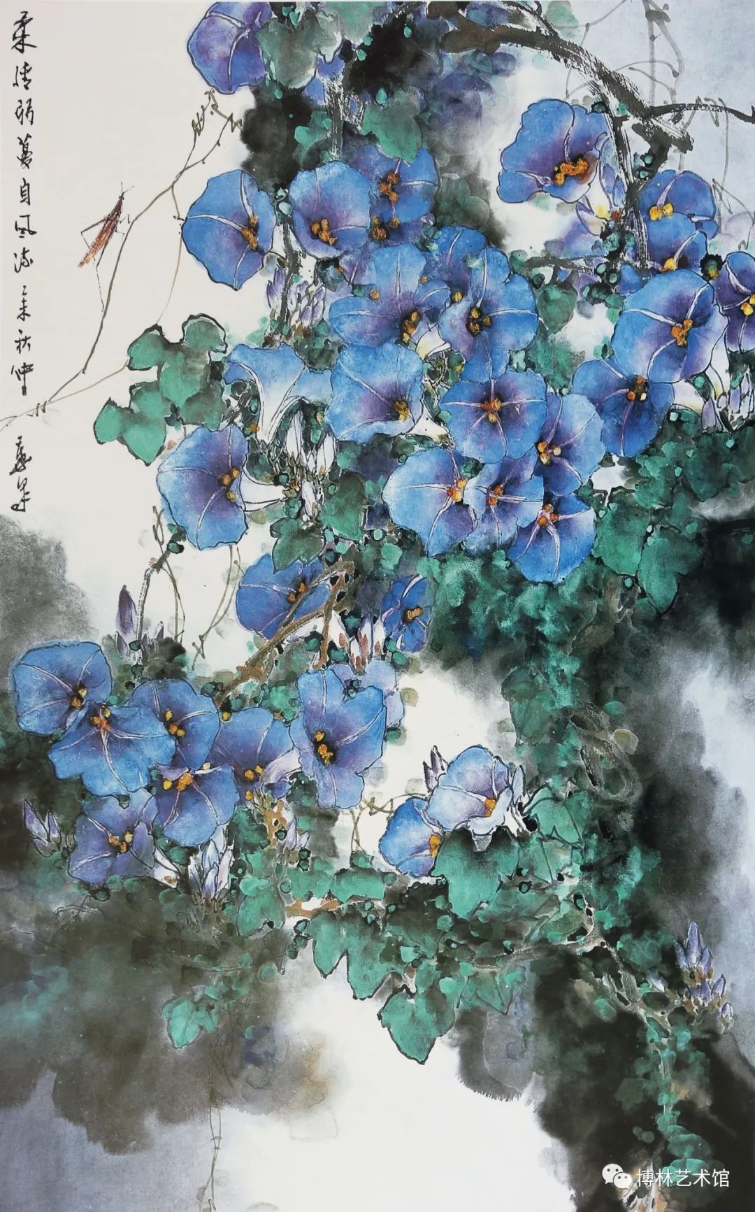 博林典藏系列三十八春色关不住秋光灿若霞叶泉花鸟画艺术赏析