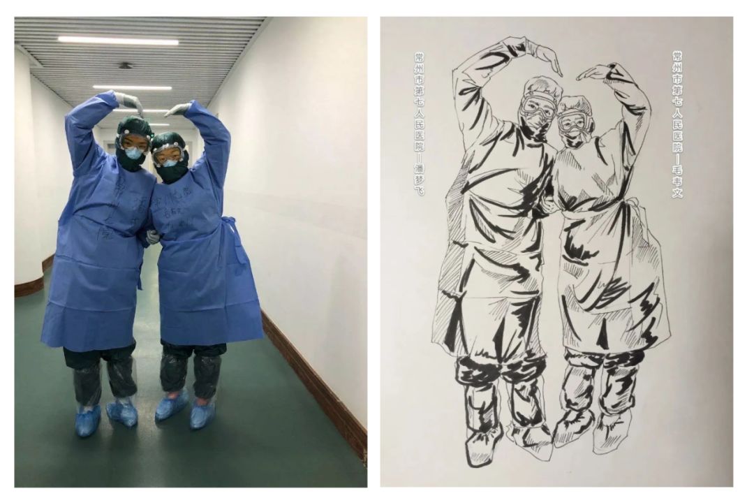 方舱医院里的灵魂画手她们用画笔记录战疫生活的点点滴滴