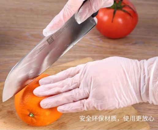 现货顺丰一次性食品级pvc手套有效隔绝病毒