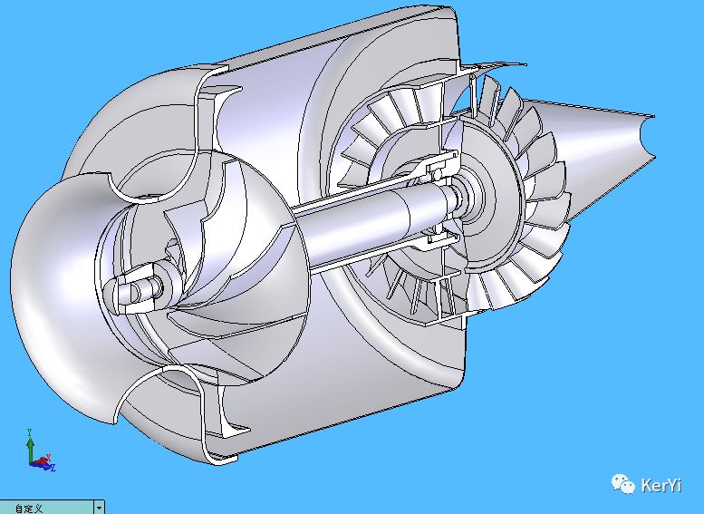 涡轮喷气发动机solidworks设计
