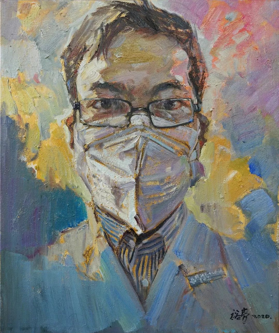 孙健青《中国加油》林永潮《使命》郭嘉宁《最美逆行者一武汉加油!