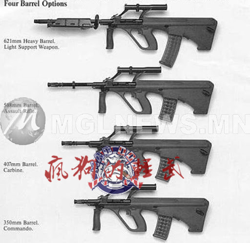 超时代作品,奥地利aug步枪的那些脑洞细节_枪管