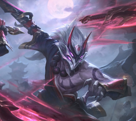 lol:腥红之月新皮肤即将登场,剑圣摘下面具,卡特邪气凛然_英雄