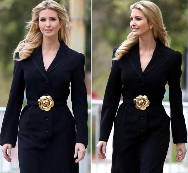 美国第一名媛伊万卡特朗普1米8超模身材经典套装气场强大