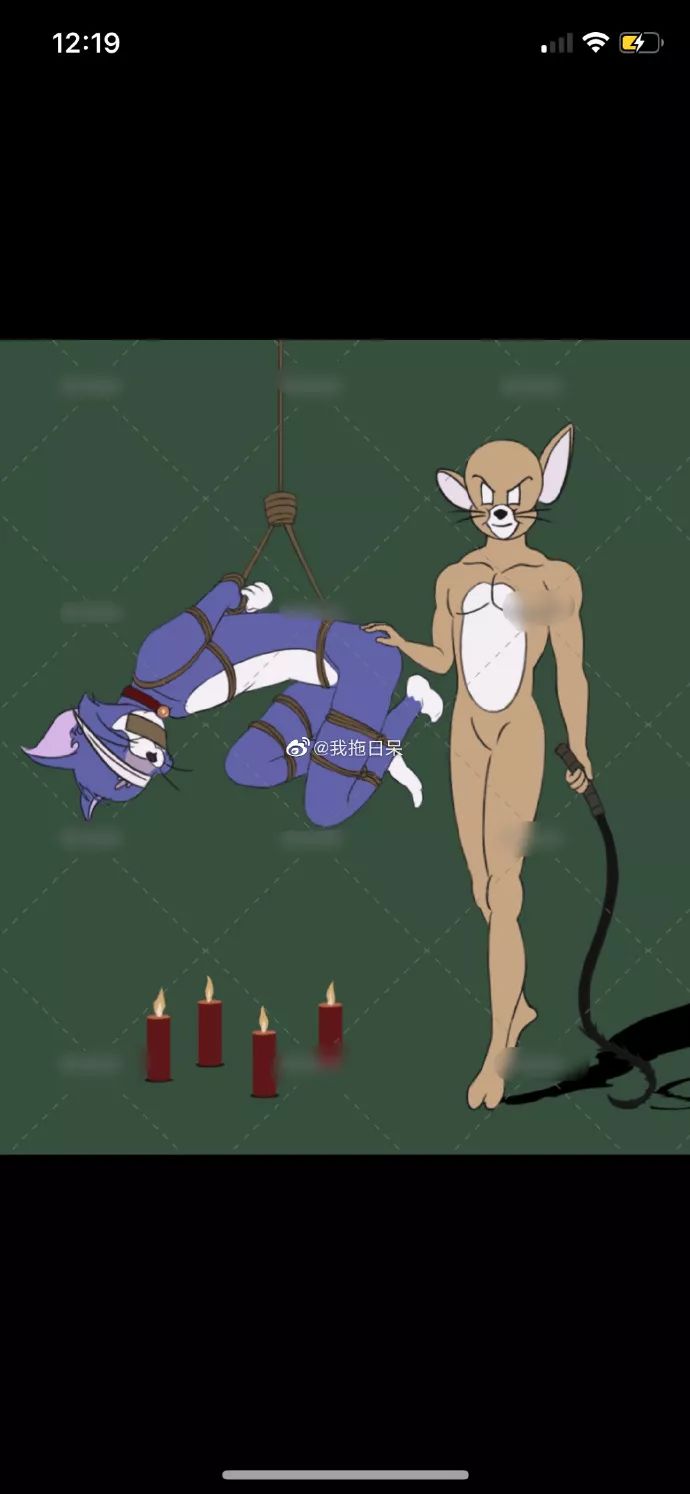 网上找了画手想画个特别主题的猫和老鼠