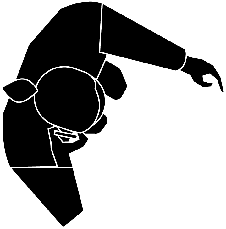 极简插画风人物植物素材合集psd/ai_顶视图