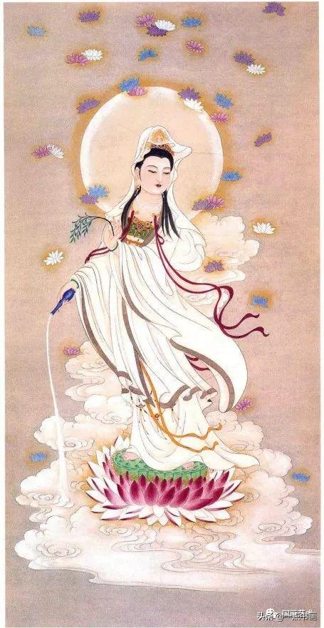 洒水观音骑象观音莲池观音童子观音圣贤同乐童子拜观音自在延年骑鹤