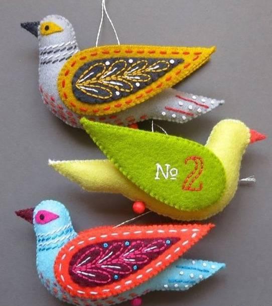 春天的小鸟飞回来了diy布艺小鸟能做装饰能做玩具附教程