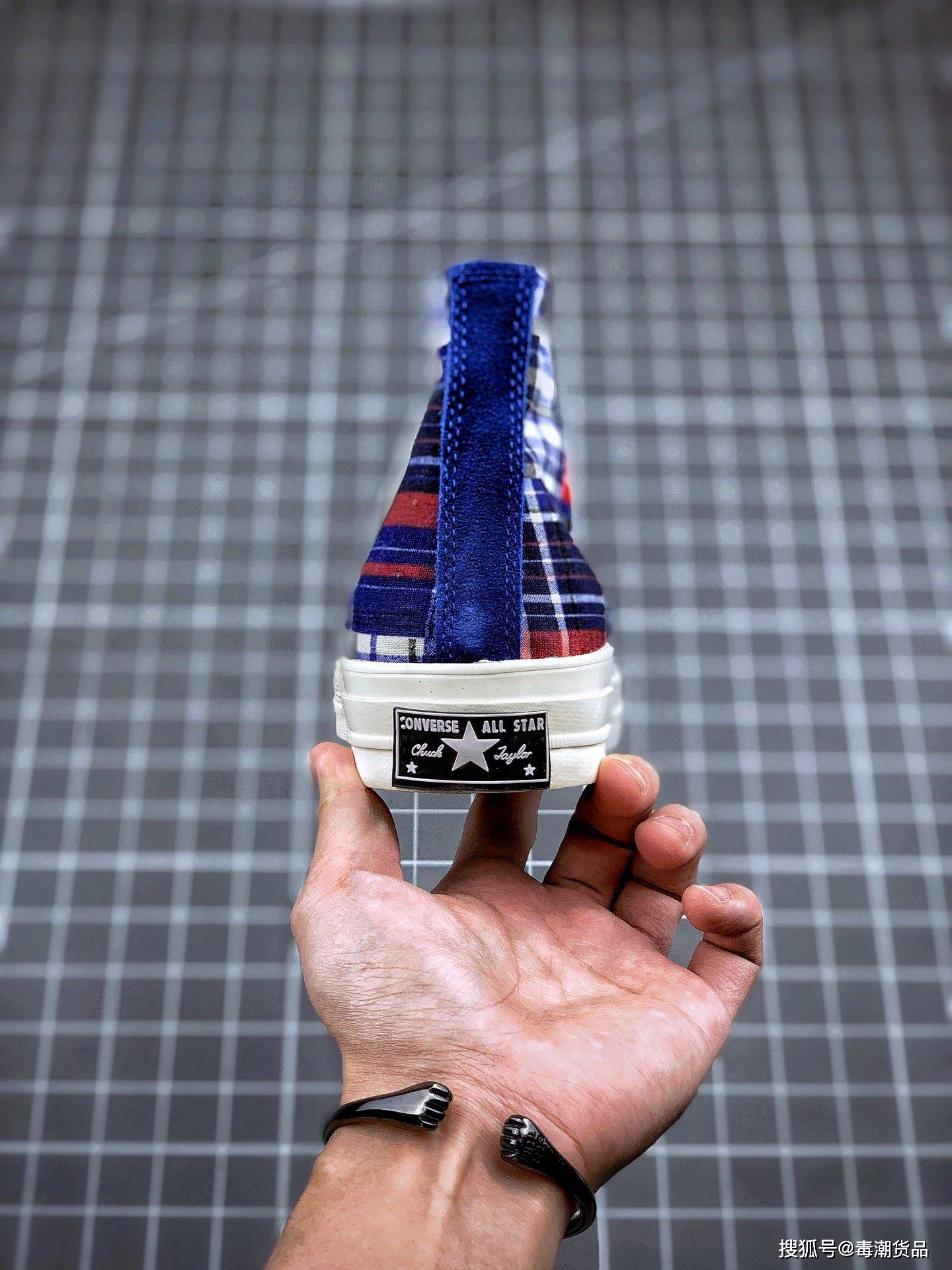 匡威1970s 撞色格子帆布鞋开箱测评