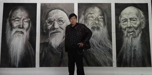 臂画家用左手为钟南山画肖像,有人出20万收藏,专家笑而不语_陈书升