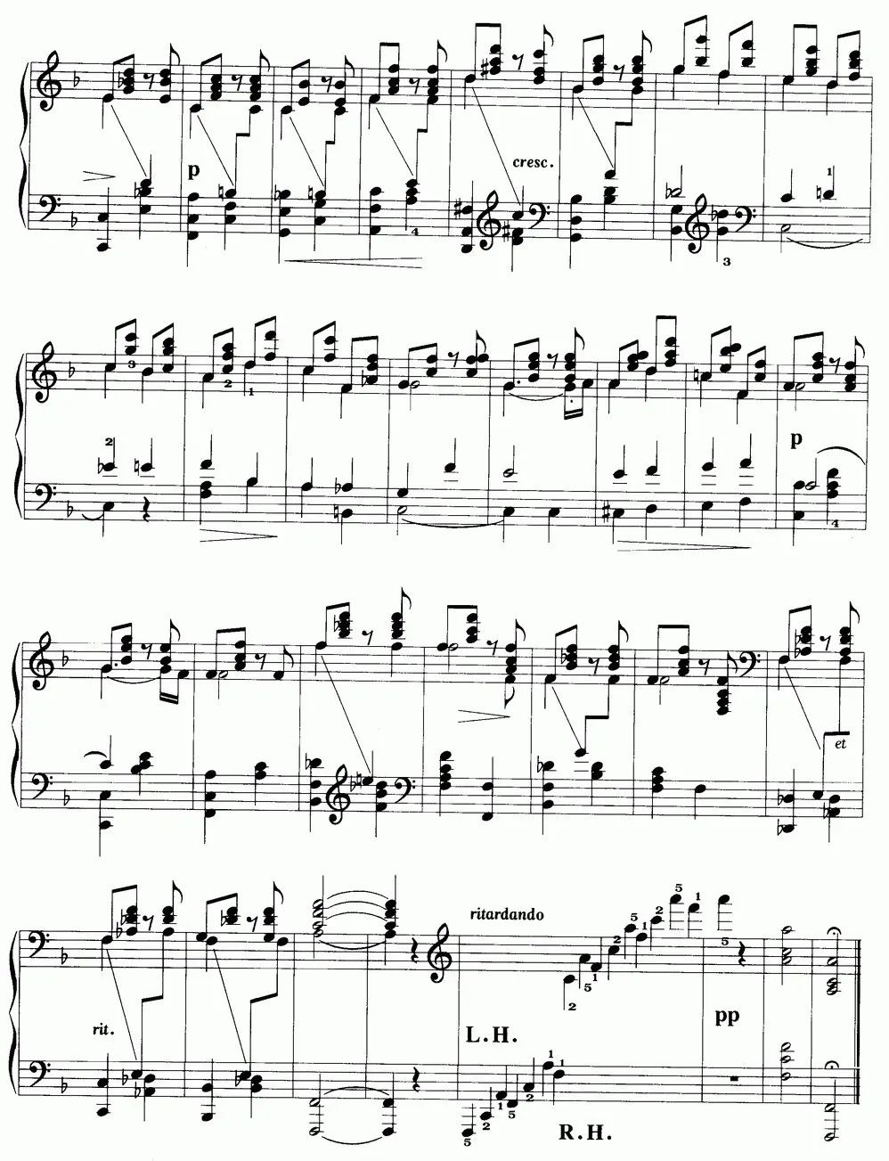 电子键盘大师公益课之f大调旋律