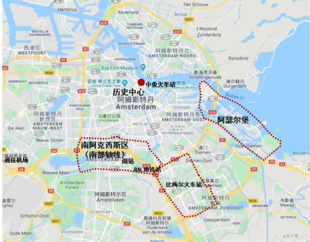 上作为b类中心的阿姆斯特丹南阿克西斯区更受开发商和商业投资的青睐