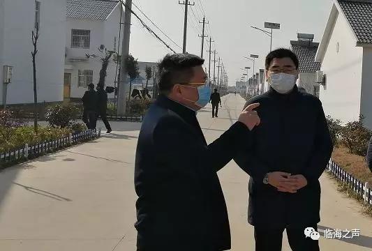 射阳付阳副县长在临海镇调研农民集中居住居点规划和村镇建设工作