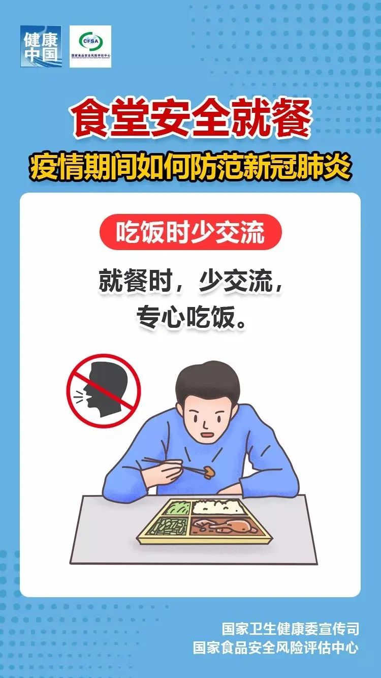 疫情防控温馨提示疫情期间食堂安全就餐九条指南要记牢
