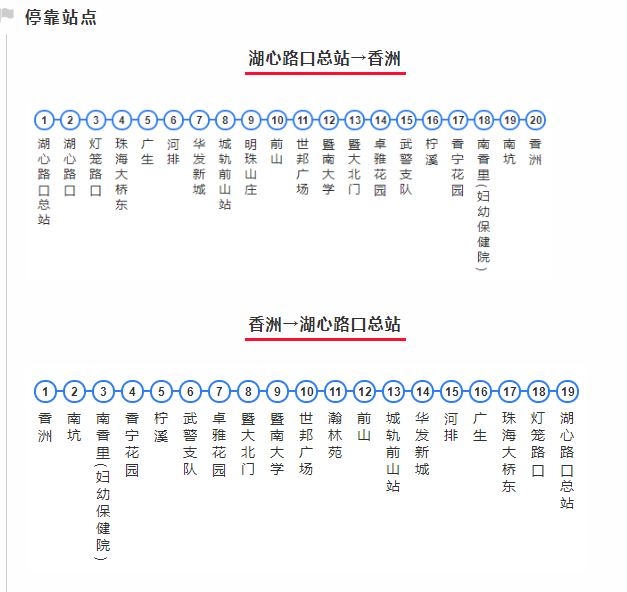 珠海60路公交车路线图图片