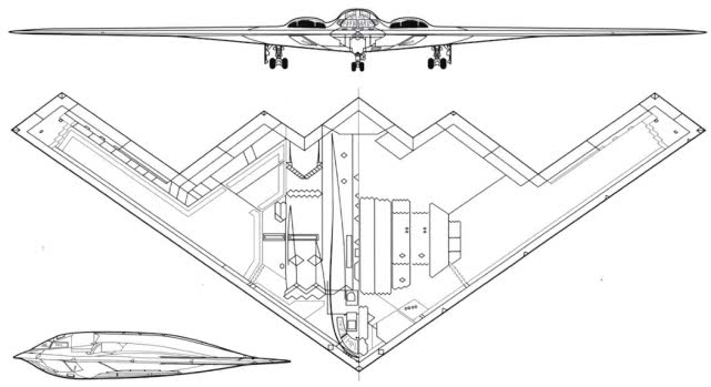 美国b2幽灵轰炸机