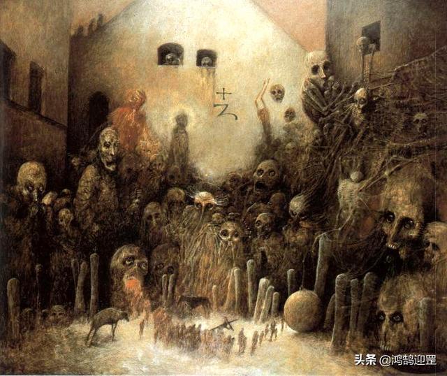 著名画家死而复生,画出死亡世界的景象,是艺术炒作还是艺术升华