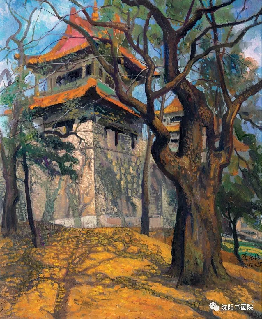 120x70cm(左)120x80cm(中)120x70cm(右) 油画↓让我们走进沈阳美术馆